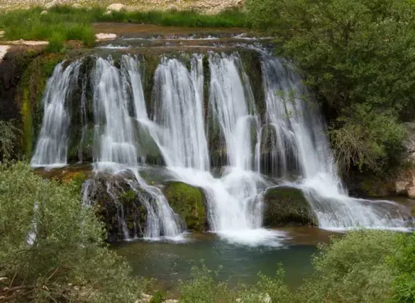  عکس آبشار بیشه در زمستان