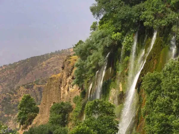  عکس آبشار بیشه در زمستان
