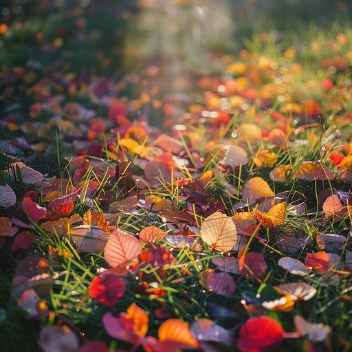 برگ ريزان عکس پاییزی زیبا