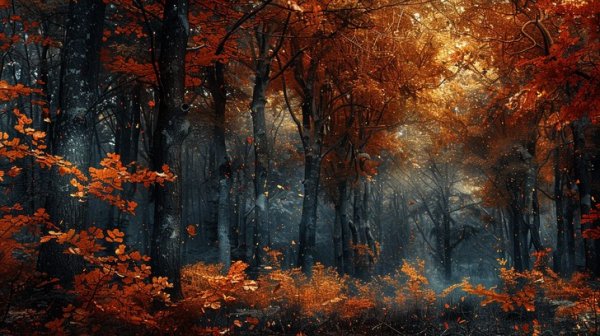  برگ ريزان عکس پاییزی زیبا