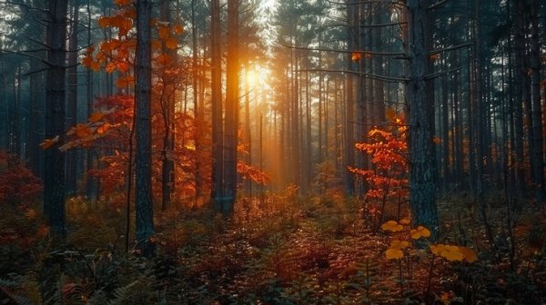  برگ ريزان عکس پاییزی زیبا