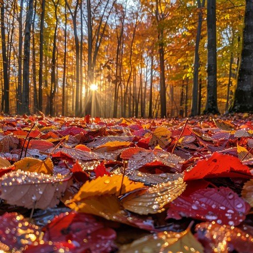  برگ ريزان عکس پاییزی زیبا
