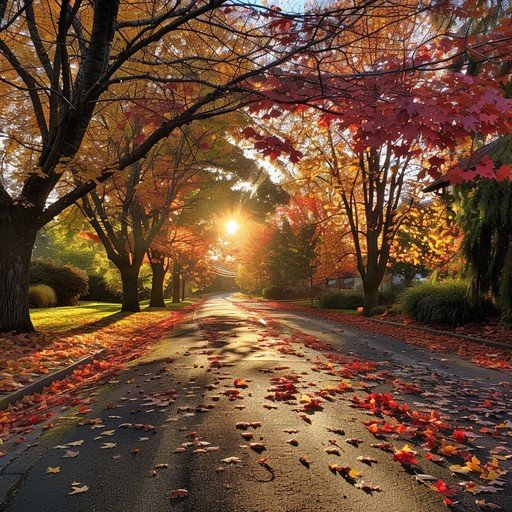  برگ ريزان عکس پاییزی زیبا