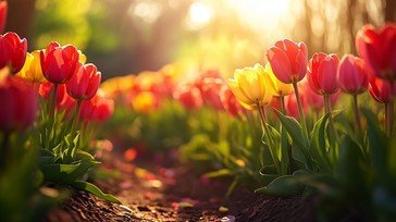 تصویر گلهای زیبای بهاری