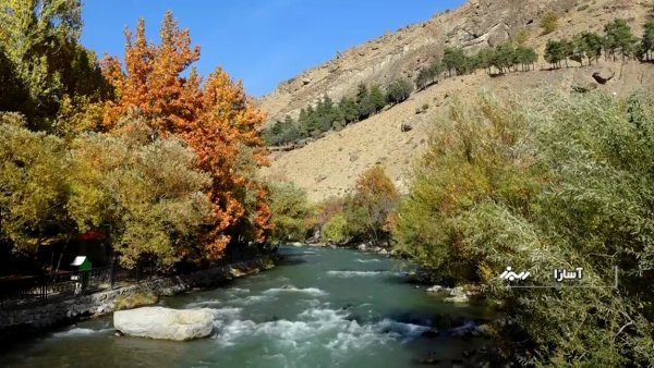 عکس پاییز جاده چالوس