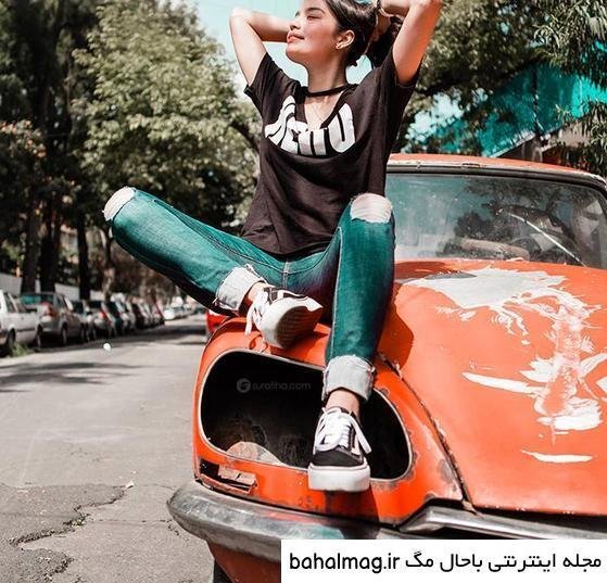 ژست عکاسی با ماشین ایرانی