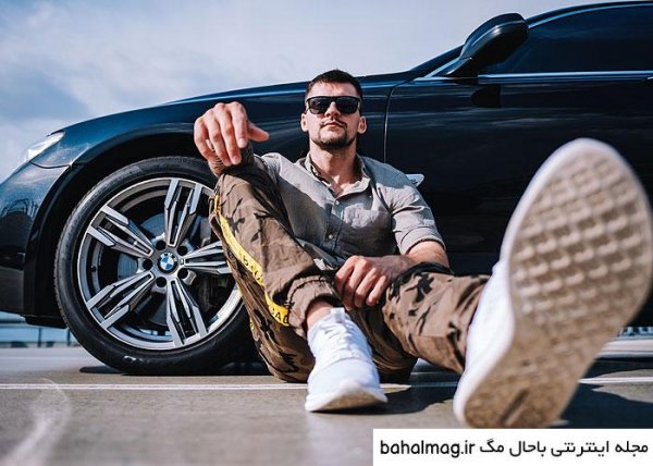 ژست عکس با ماشین پسرانه