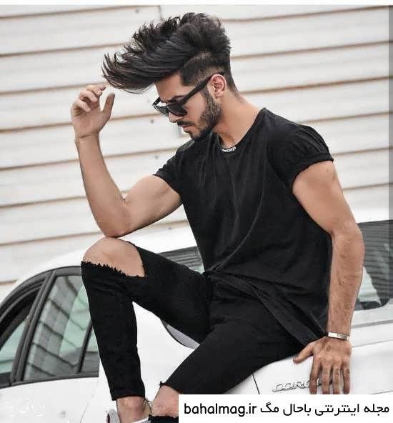  ژست عکس با ماشین پسرانه
