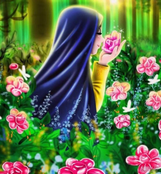 عکس دختر باحجاب فانتزی