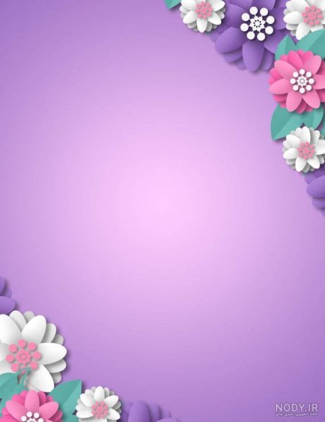 عکس بنفش کیوت ساده
