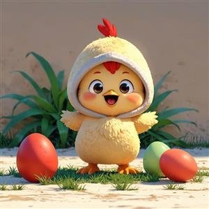 عکس فانتزی جوجه رنگی