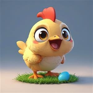 عکس فانتزی جوجه رنگی