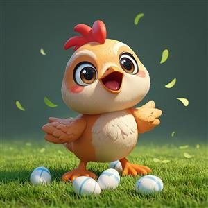 عکس فانتزی جوجه رنگی