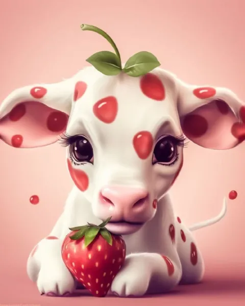 عکس گربه توت فرنگی