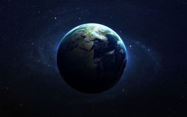 عکس کهکشان راه شیری و سیاره ها