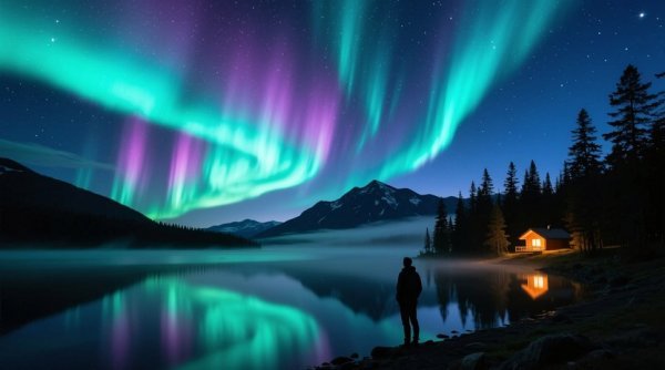 عکس شفق قطبی برای پروفایل