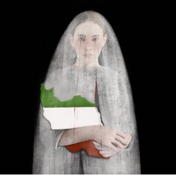 عکس نقشه ایران غمگین