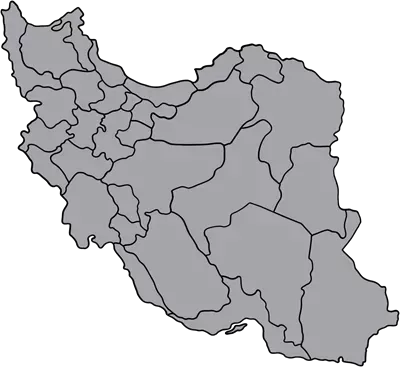 عکس نقشه ایران سیاه و سفید