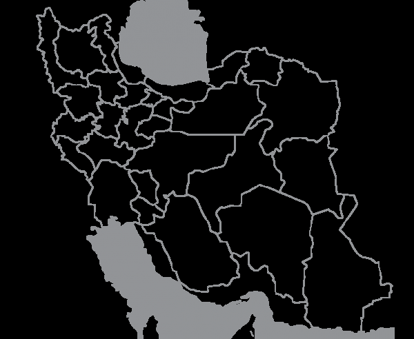 عکس نقشه ایران سیاه و سفید