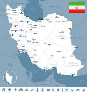  نقشه ایران سفید