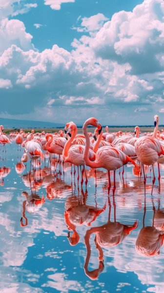  عکس فلامینگو آبی