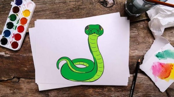  عکس مار کارتونی کیوت