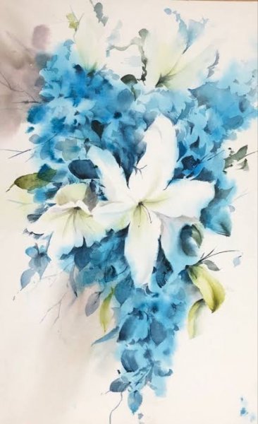  عکس گل لیلیوم آبی
