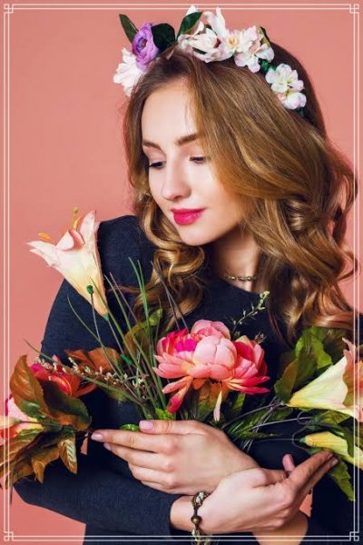  عکس دختر با گل لیلیوم برای پروفایل