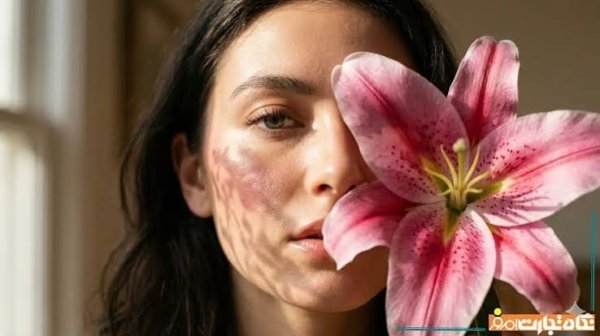  عکس دختر با گل لیلیوم برای پروفایل