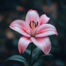  عکس گل لیلیوم پینترستی صورتی