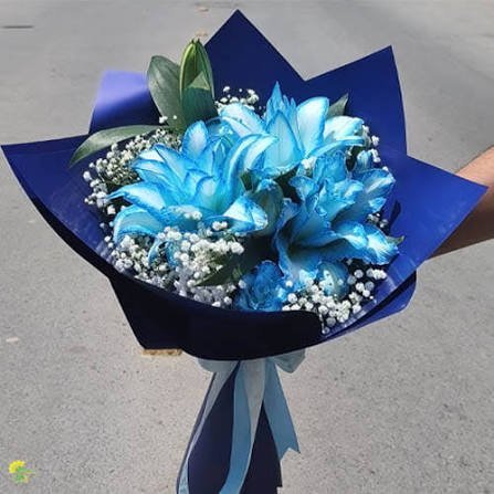  عکس گل لیلیوم آبی برای پروفایل