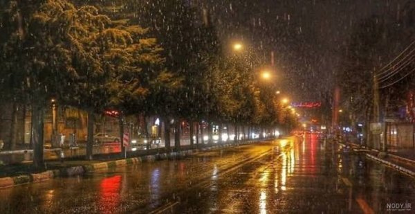  عکس خیابان بارانی