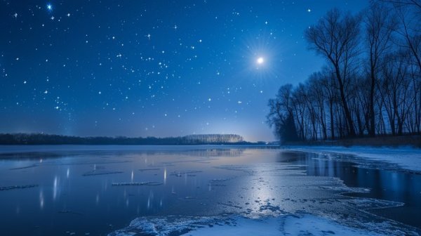  عکس شب پر ستاره و ماه