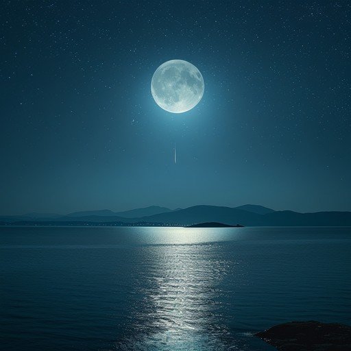  عکس شب پر ستاره و ماه