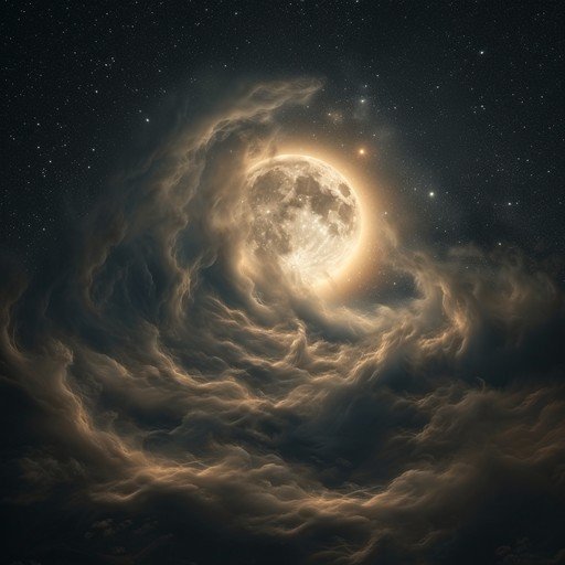  عکس شب پر ستاره و ماه