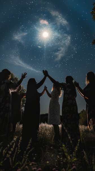  عکس شب پر ستاره و ماه