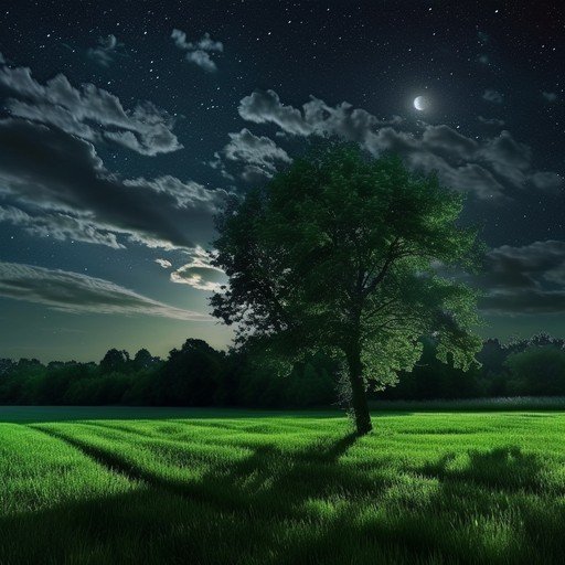  عکس شب پر ستاره و ماه