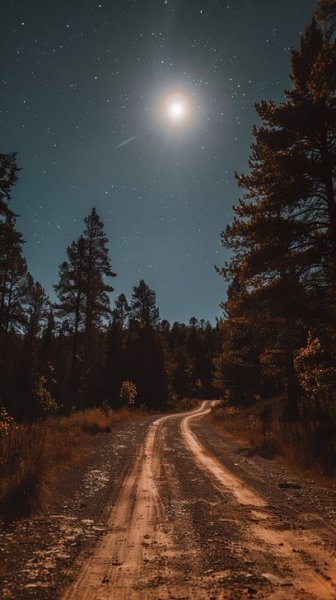  عکس شب پر ستاره و ماه