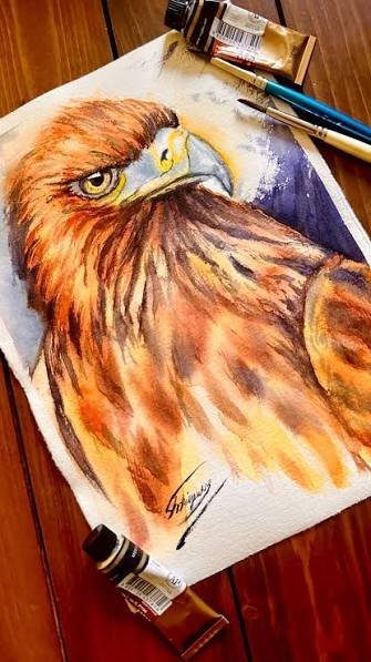  نقاشی عقاب آسان