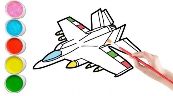  نقاشی جت جنگی برای کودکان
