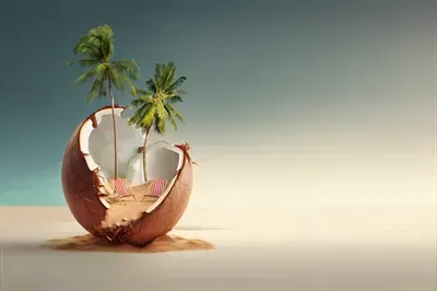 عکس نارگیل کیوت