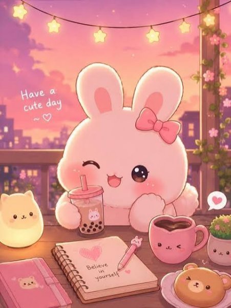  والپیپر کیوت صورتی