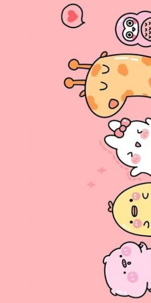  والپیپر کیوت صورتی