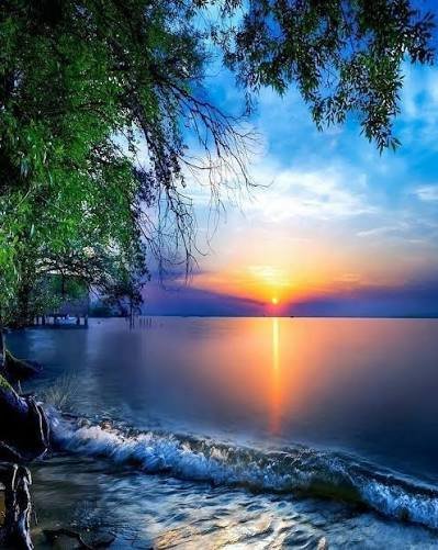  عکس ساحل در غروب آفتاب برای پروفایل