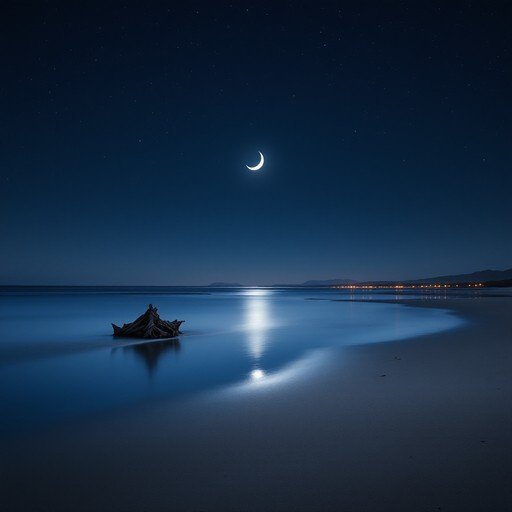  عکس دریا در شب