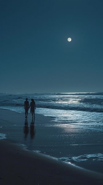  عکس دریا در شب