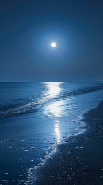  عکس دریا در شب