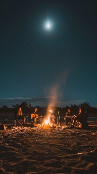  عکس دریا در شب