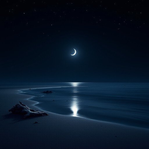  عکس دریا در شب