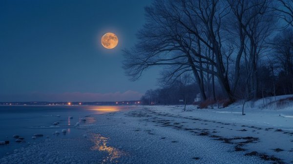  عکس دریا در شب